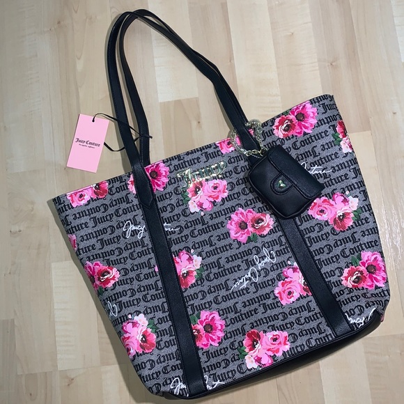 Juicy Couture Handbags - JUICY COUTURE Petal Status Rule Breaker Large Tote & mini purse